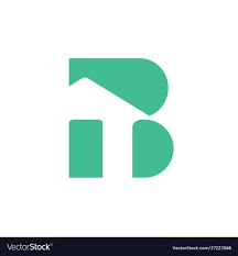 Letter b house logo design home business symbol Vector Image B Construction Logo, Bb Logo Design Ideas, Letter B Logo Design, Om Logo, Rb Logo, Business Symbols, B Letter Logo, Real Estate Icons, Construction Logo Design