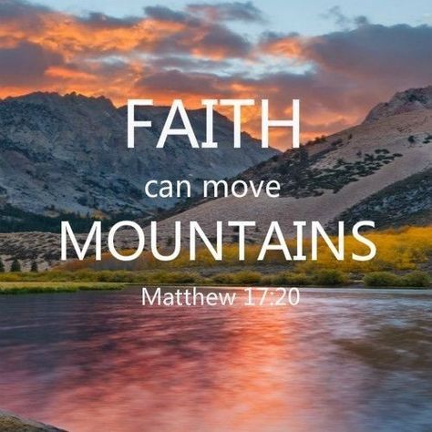 Faith Scriptures, Woord Van God, Matthew 17, Faith Can Move Mountains, Matthew 17 20, Nothing Is Impossible, Beautiful Bible Verses, A Course In Miracles, Ayat Alkitab