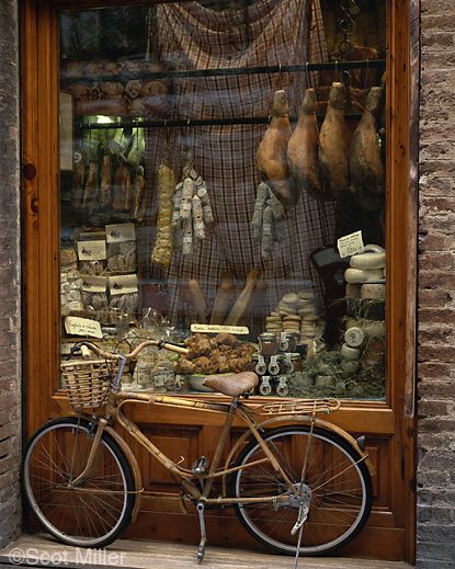 * Store Window, Window Display, Grocery Store, Lenses, Bicycle, Meat, Moon, Sun