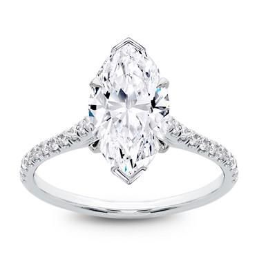 Marquise Engagement Ring Solitaire, Marquise Diamond Ring, Detailed Engagement Ring, Basket Setting, Diamond Face, Beautiful Wedding Rings, Engagement Rings Marquise, Engagement Sets, French Cut