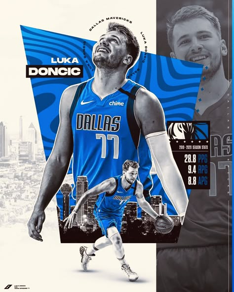 Luca Doncic, Photo Basket, Poster Sport, Sports Design Ideas, Sport Branding, Sports Posters, Sports Poster, Sports Design Inspiration, Luka Doncic