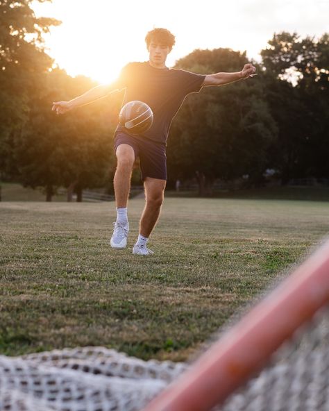 I watched this kid learn to walk and he never went anywhere without a soccer ball it seemed once he started walking. It was such a joy to photograph him for senior pictures this fall as he finishes up @ehsclass.25 Soccer Ball, Senior Pictures, Kids Learning, Soccer, Walking, Quick Saves, Football