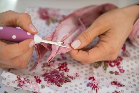 I do a lot of sewing and sometimes make mistakes, resulting in having to rip out seams. While ripping the hem of an old flannel sheet to make pet bed covers, I knew it would take too much time. Old Flannel, Sewing To Sell, Seam Rippers, Seam Ripper, Embroidery Scissors, Ice Dyeing, Sewing Studio, Gauze Fabric, Fabric Projects