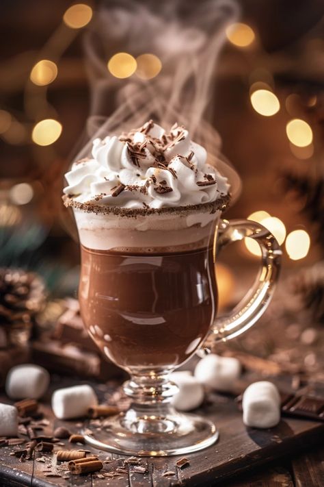 Vodka Hot Chocolate Chocolate Vodka Recipes, Vodka Hot Chocolate, Chocolate Cocktail Recipes, Hot Chocolate Cocktail, Hot Chocolate Ingredients, Chocolate Vodka, Classic Hot Chocolate, Chocolate Cocktails, Classic Cocktail Recipes