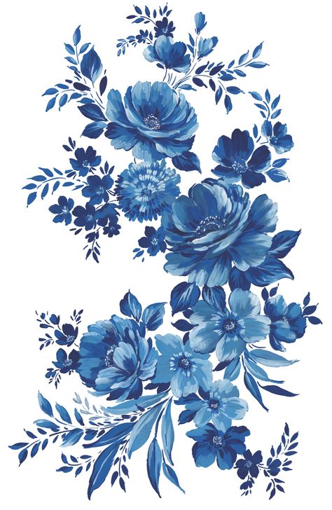 China Porcelain Pattern, Delft Blue Pattern, Blue Print Design, Blue China Patterns, Tea Wallpaper, Floral Toile, Scrapbook Printing, Print Design Art, Paisley Art