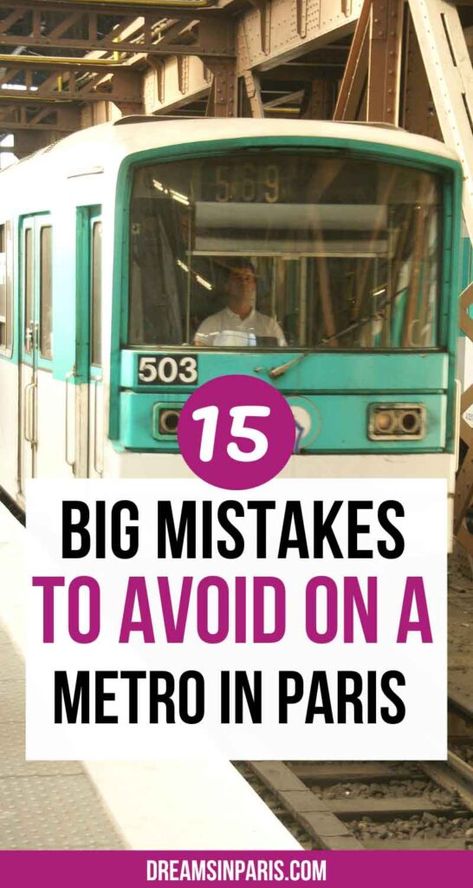 This article will show you the biggest mistakes to avoid on the Paris metro to avoid getting fined! What not to do on a metro in Paris.| Mistakes to avoid on a Paris Metro| Things not to do in Paris| What not to do in Paris| Things to know before traveling to Paris| Paris tips for first time visitors| Mistakes to avoid in Paris| Things to know before coming to Paris. Paris Trip Planning, Traveling To Paris, Beauty Place, Paris Bucket List, Paris Tips, Paris Travel Tips, London Trip, Paris Metro, Paris Place