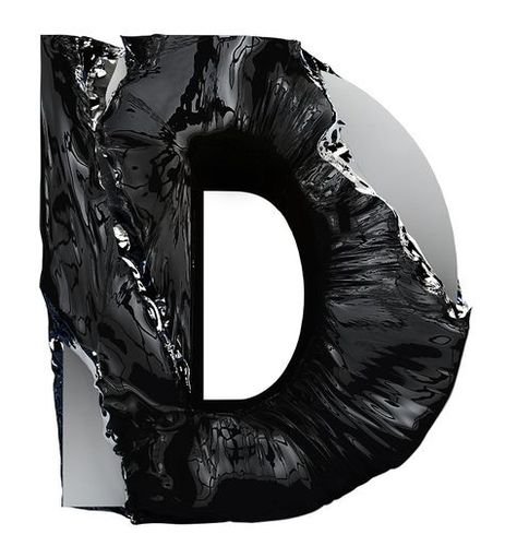 black as the night Inspiration Typographie, The Letter D, 3d Type, 3d Typography, Letter D, Typography Letters, Design Typography, Typography Inspiration, Typography Fonts