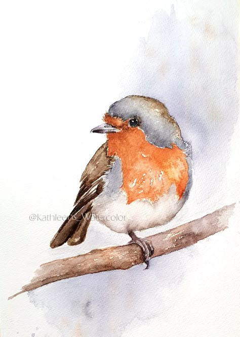 Watercolor Birds Tutorial, Bird Watercolor Art, Watercolour Drawings, Bird Painting Acrylic, Cool Nature, Learn Watercolor Painting, Bird Watercolor Paintings, Watercolor Flowers Tutorial, Bird Watercolor