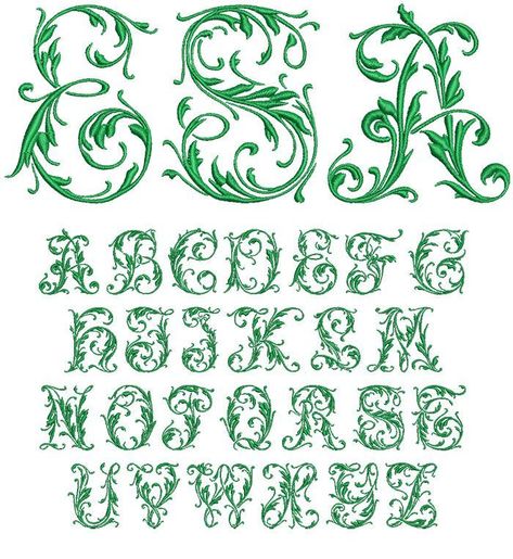 Abc Designs Grape Vines Font Machine Embroidery Designs For 4"x4" Hoop F21 Hand Stitching Patterns, Vine Letters, Machine Embroidery Alphabet, Celtic Fonts, Embroidering Machine, Vine Font, Wilcom Embroidery, Writing Materials, Machine Embroidery Fonts