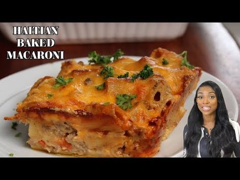 Haitian Macaroni au Gratin Recipe | How To Make Baked Macaroni - YouTube Haitian Macaroni, Haitian Recipes, Au Gratin Recipes, Haitian Food Recipes, Baked Macaroni, Meals Ideas, Dinner Meals, Macaroni, Peppers