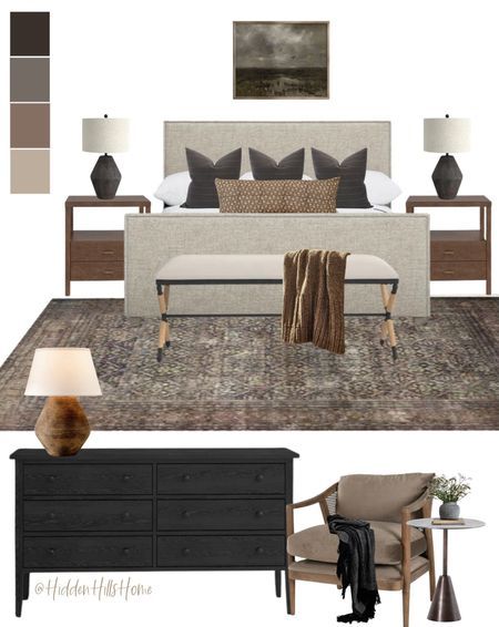 Verdugo Hydraulic Lift Up Storage … curated on LTK Espresso Bed Frame Bedroom Ideas, Dark Neutral Master Bed, Brown Bedroom Mood Board, Primary Bedroom Dark Furniture, Moody Modern Decor, Master Bedrooms Black Furniture, Brown Moody Bedroom, Mix And Match Bedroom Furniture Ideas, Linen Bedding Styling Color Schemes