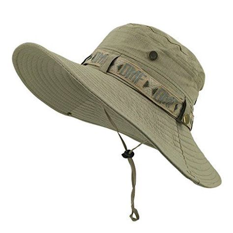 LETHMIK Fishing Sun Boonie Hat Summer UV Protection Cap Outdoor Camouflage Hat Beige -- See this great product. Tackle Storage, Fishing Tackle Storage, Camouflage Hat, Boonie Hat, Summer Fishing, Fishing Hats, Hunting Hat, Army Cap, Mens Sun Hats