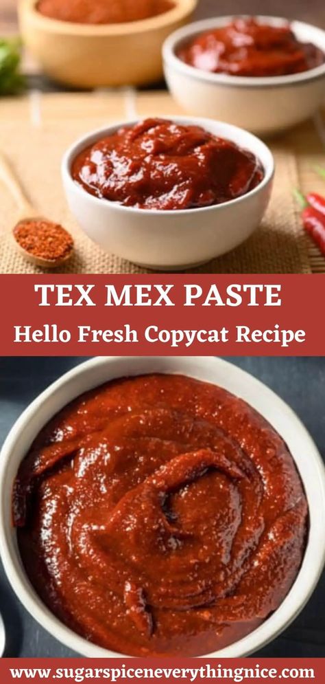 Tex Mex Paste Recipe, I Want Food, Homemade Sauce Recipes, Tacos Burritos, Hello Fresh Recipes, Paste Recipe, Tex Mex Recipes, Air Fryer Recipes Healthy, Hello Fresh