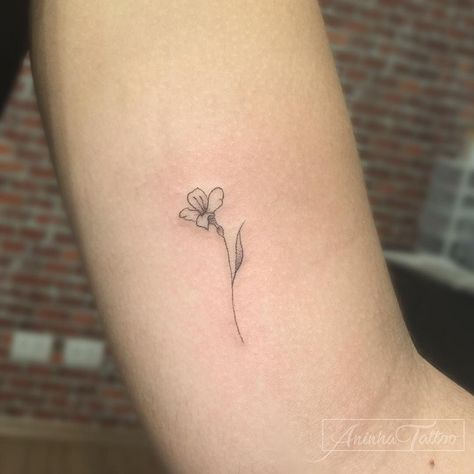 Freesia Tattoo, Small Lily Tattoo, Narcissus Tattoo, Lilies Tattoo, Lilly Flower Tattoo, Tattoos Foot, Jasmine Tattoo, Violet Flower Tattoos, Baby Angel Tattoo