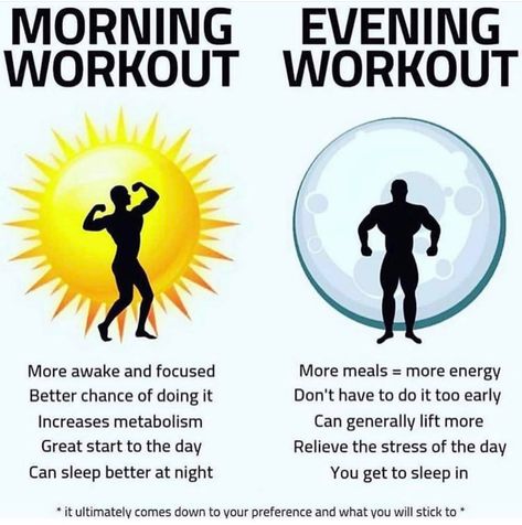 Morning Workout vs. Evening Workout 🏋🏽‍♀️ Workout In The Morning, Evening Workout, Effective Workout Routines, Cardio Routine, Increase Metabolism, How To Get Sleep, Effective Workouts, Morning Workout, Best Diets