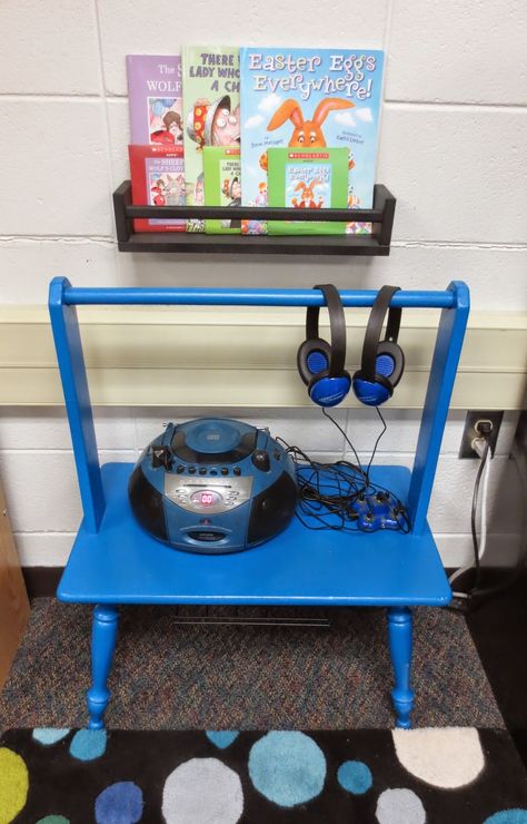 Setting Up for Second: The Daily 5 in 2nd Grade Classroom Headphone Storage, Listening Station, Listening Center, Read To Self, Writing Folders, Book Shopping, Headphone Storage, Book Bins, Math Centers Middle School