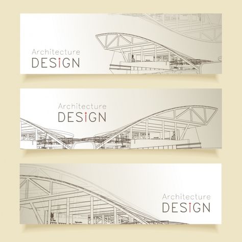 Architecture banners design Free Vector Architecture Banner Design Projects, Architectural Banner Graphic Design, Linkedin Background Banner Interior Design, Banner Design Architecture Project, Linkedin Company Banner, Building Banner Design, Architecture Banner Design, Architecture Banner, Vertical Banner Design