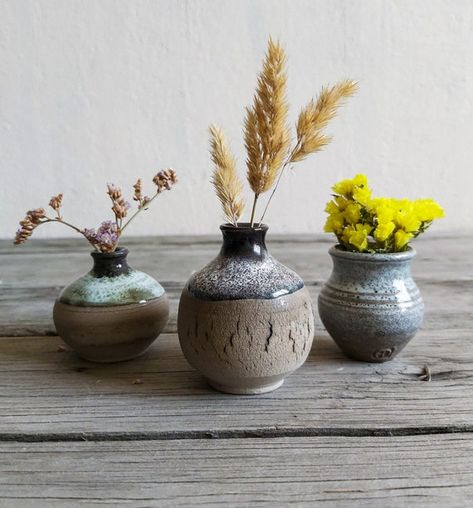 Make Miniatures, Small Flower Vases, Miniature Pots, Japanese Vases, Mini Vases, Miniature Pottery, Home Decor White, Japanese Vase, Miniature Vase