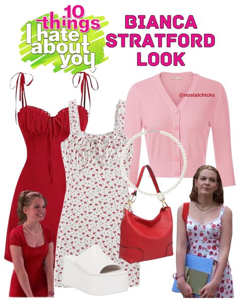 Channel your inner Bianca Stratford with these sweet and chic looks inspired by '10 Things I Hate About You'! Bianca Stratford Outfit, Bianca Stratford, Nostalgia Movies, Beabadoobee Outfits, Easy Costume Ideas, Costume Ideas For Halloween, Easy Costume, 10 Things I Hate About You, 90s Halloween