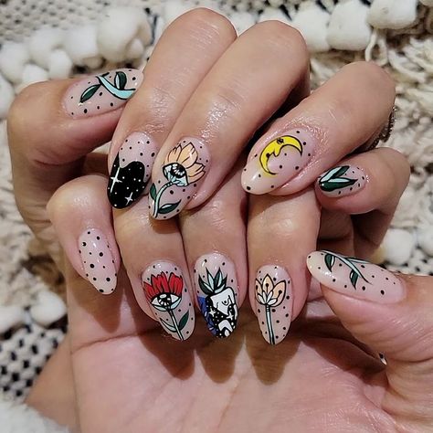 Trippy Nails, Summertime Nails, Witchy Nails, Anime Nails, Cute Nail Art Designs, Nail Essentials, Cute Nail Art, Autumn Nails, Minimalist Nails