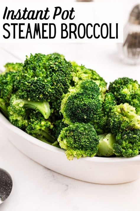 Instant Pot Steamed Broccoli, Instant Pot Steamed Vegetables, Instant Pot Breakfast Recipes, Easy Instant Pot Dinner, Instant Pot Veggies, Instant Pot Meal Prep, Instant Pot Steam, Cooked Broccoli, Instant Pot Breakfast