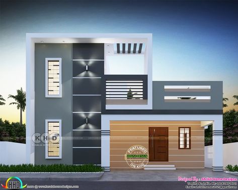 House Front Elevation Design, House Structure Design, House Front Elevation, Front Elevation Design, 30x40 House Plans, Building Front Designs, Single Floor House Design, Modern Bungalow House Design, Flat Roof House