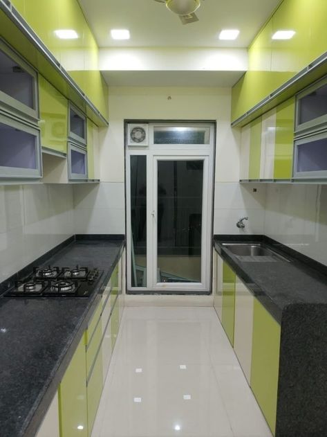 Parallel Kitchen Design, Modular Kitchen Ideas, Kitchen Ceiling Design, Simple Kitchen Design, Kitchen Design Color, Small House Interior, Kitchen Modular, Kitchen Cupboard Designs, Modern Kitchen Cabinet Design