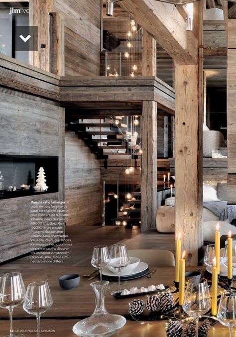 Zombie Bunker, Montana Lodge, Mountain Interior Design, Modern Log Home, Industrial Chic Interior Design, Modern Mountain House, Mountain Interiors, Chalet Interior, Montana Homes