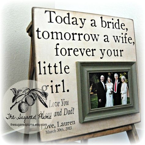 Father of the Bride Gift Father of Bride Expensive Wedding Gifts, Father Of The Bride Gift, Dad Wedding Gift, Gifts For Parents, Wedding Gifts For Parents, Parents Wedding, Personalized Picture Frames, Wedding Gifts For Groom, Best Wedding Gifts