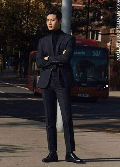 Korean Men Suit, Korean Suit, Stylish Mens Suits, Blazer Outfits Men, Black Suit Men, Mens Business Casual Outfits, Dress Suits For Men, Mens Outfit Inspiration, Fashion Suits For Men