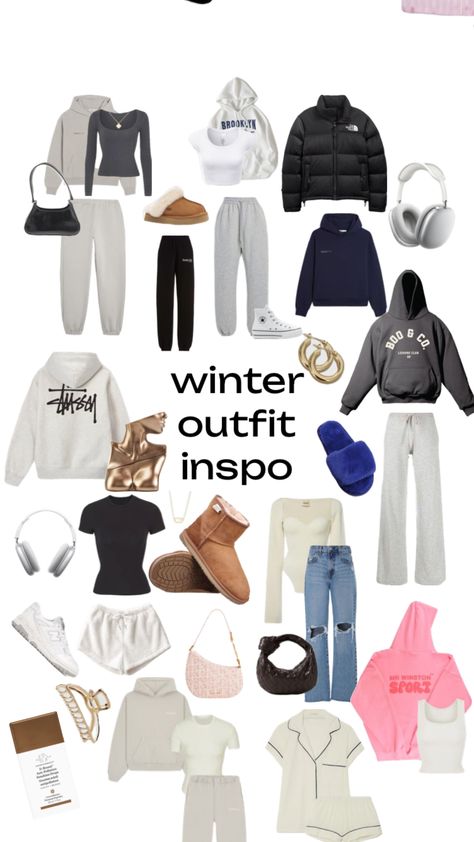 🤍🤍❄️❄️ Outfit Ideas For Winter Aesthetic, Outfits Cold Weather School, Winter Outfits Collage, Winter Cruise Outfits For Women, Outfits Winter 2024, Cold Outfits For School, Cold Day Outfits, Winter Vacation Outfits, Outfit Shuffles