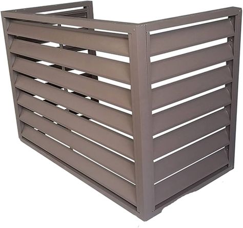 Amazon.com : JJPSQHRV Air Conditioner Fence Screen Outdoor Flower Rack Shutters Aluminum Alloy Conditioning Cover for Outside Unit Metal Plant Stand Privacy Screen (Color : Black, Size : 2-3P: L110*W6 : Patio, Lawn & Garden Hide Air Conditioner, Heat Pump Cover, Air Conditioner Fence, Mini Split Air Conditioner, Split Air Conditioner, Fence Screen, Air Conditioner Cover, Screen Outdoor, Flower Rack