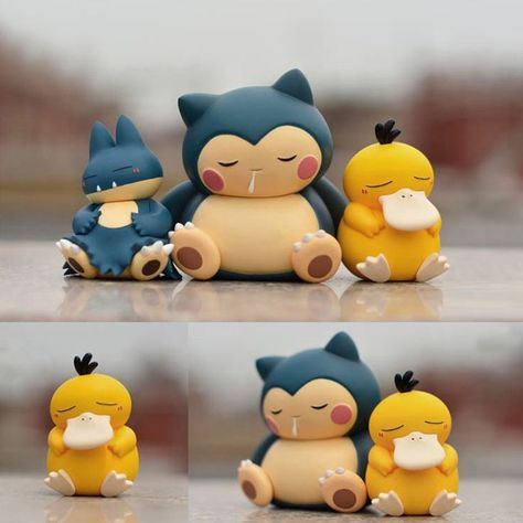 Snorlax Art, Clay Pokemon, Kawaii Pokemon, Easy Clay Sculptures, Pokemon Snorlax, Pokemon Craft, Clay Keychain, Clay Magnets, Sculpey Clay