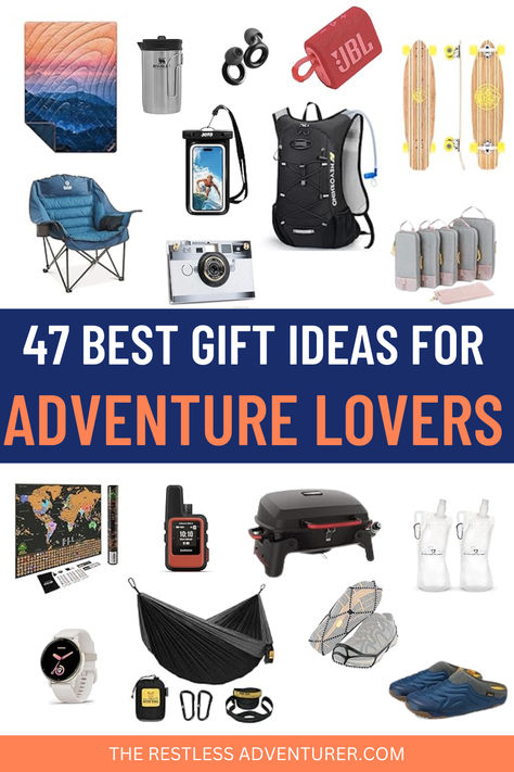 A list of the best gifts for adventure lovers that they'll ACTUALLY love and use. 

Gifts for adventurers women | Gifts for adventurers men | gifts for adventurous people | gifts for adventurous boyfriend | gifts for adventurous couples | gifts for travelers | gifts for travel lovers | gifts for traveling friends | gifts for travelers women ideas | gifts for outdoorsy people | gifts for outdoorsy women | gifts for outdoor lovers | gifts for outdoorsy boyfriend | gifts for travelers men Outdoorsy Boyfriend Gifts, Outdoorsy Gift Basket, Gifts For Outdoorsy People, Gifts For Outdoorsy Boyfriend, Adventure Gift Basket, Gifts For Outdoorsy Women, Gifts For Outdoorsmen, Hiking Necessities, Outdoor Gift Ideas