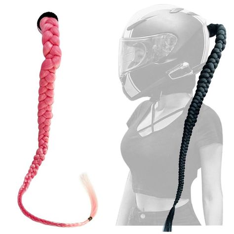 Long Braids Ponytail, Pink Helmet, Skate Helmet, Braids Ponytail, Scooter Helmet, Skateboard Helmet, Tactical Helmet, Ski Helmet, Pigtail Braids