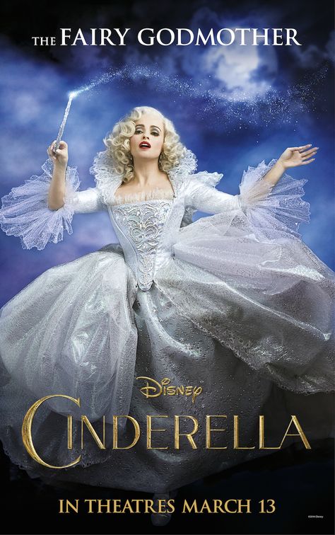 Cinderella (2015) Cinderella Movie Poster, Cinderella Live Action, Cinderella Fairy Godmother, Cinderella Characters, New Cinderella, Cinderella Movie, Cinderella 2015, Kenneth Branagh, Have Courage And Be Kind