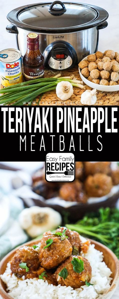 Trendy Appetizers, Teriyaki Pineapple Meatballs, Meatball Appetizer Crockpot, Appetizers Meatballs, Appetizers Crockpot, Teriyaki Pineapple, Pineapple Meatballs, Meatballs Crockpot, Teriyaki Meatballs