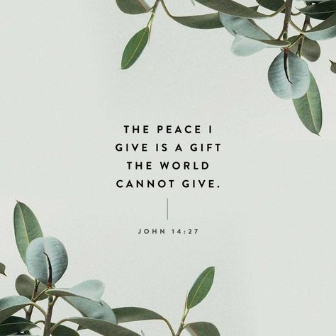 Do not let your hearts be troubled nor let them shrink out of fear.​—John 14:27.

There is a kind of peace that this world knows nothing about. 

It is “the peace of God,” the calmness that comes from having a precious relationship with our heavenly Father. When we have the peace of God, we feel secure. (Phil. 4:6, 7) We enjoy close friendships with others who love him. And we enjoy a warm, personal relationship with “the God of peace.” (1 Thess. 5:23) God Of Peace, Peace With God, The Peace Of God, Peace Of God, Daily Scripture, Personal Relationship, Know Nothing, The Peace, Heavenly Father