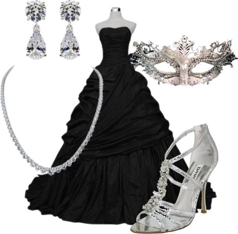 Masquerade, created by cbear327 on Polyvore Masquerade Ball Outfits, Masquerade Ball Dresses, Masquerade Ball Gowns, Masquerade Outfit, Dresses Polyvore, Gothic Party, Outfits Polyvore, Medieval Dress, Masquerade Party