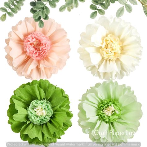 Craft-idea crafts projects craft gift Wicked Party, Paper Flowers For Kids, Paper Petals, Tangled Wallpaper, Spring Party Decorations, Paper Flowers Diy Easy, Flower Birthday Party, Halloween Paper Crafts, Flower Decorations Diy