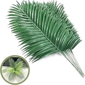 SzJias Artificial Palm Leaves Plants Faux Palm Fronds Tropical Large Palm Leaves Greenery Plant for Leaves Hawaiian Party Jungle Party Large Palm Leaves Decorations 12 Pcs Large Palm Leaves, Palm Leaf Plant, Artificial Palm Leaves, Palm Branch, Jungle Party, Palm Fronds, Hawaiian Party, Leaf Decor, Palm Leaves