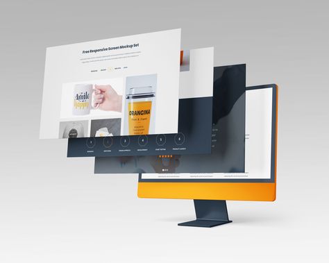The post Free Multiple Screens Website Design Mockup PSD appeared first on PsFiles. An ultra high resolution multiple screens website mockups with three different setups. Place web design and get a super cool esthetical multi-screen mockup presentation in no time. This free website mockup is created by free-psd-templates. File Info: Dimensions: 5000 x 4000 px Available Format: Fully Layered PSD File File Size: 361 MB License: Free for […] The post Free Multiple Screens Website Design Mocku Website Mockup Free, Imac Mockup, Psd Website, Macbook Mockup, Website Mockup, Ipad Mockup, Multi Screen, Iphone Mockup, 3d Video