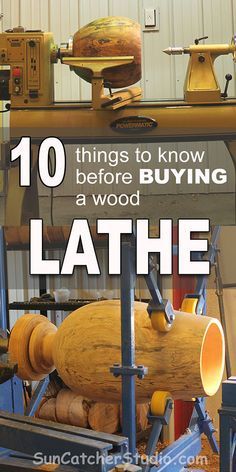 Tips for wood lathes. Including: bench-top, mini, and large lathes, swing, size, common tapers, MT2, spindle thread, morse taper, live, dead, drive center, and variable speed. Wood Lathe Projects, Woodturning Projects, Turning Wood, Woodturning Tools, Woodworking Tools Workshop, Woodworking Lathe, Woodworking For Beginners, Lathe Accessories, Wood Turning Lathe