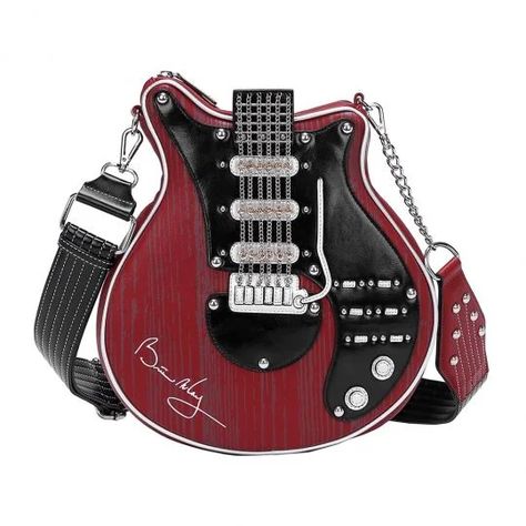 Stile Punk Rock, Brian May Red Special, Skz Concert, Air Guitar, Guitar Bag, Brian May, Vegan Leather Bag, Estilo Punk, Love Is