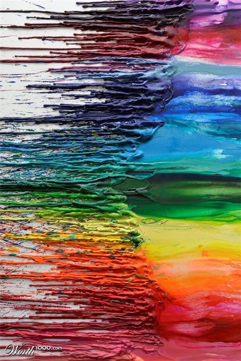 Splash Of Color Splashed Paint, Melted Crayons, Texture Contrast, Rainbow Aesthetic, Crayon Art, Colorful Life, Paint Colour, Taste The Rainbow, Rainbow Colours