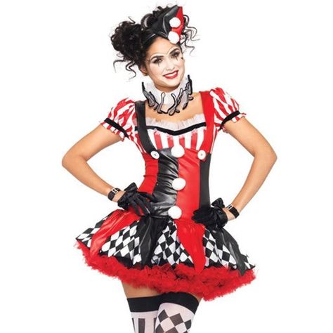 Sexy Naughty Harley Quinn Costume Plaid Tutu Mini Dress Halloween Hen Party Cospaly Outfit Harlequin Clown, Harlequin Costume, Tutu Skirt Outfit, Clown Dress, Clown Halloween Costumes, Circus Outfits, Clown Clothes, Harley Quinn Costume, Circus Costume