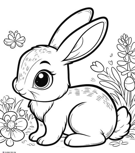 Looking for coloring inspiration? Click the link above to explore amazing coloring pages and unleash your creativity! 😃😅😂 Rabbit Coloring Pages, Rabbit Coloring, Free Planner Pages, Bunny Coloring, Barbie Theme Party, Rabbit Colors, Bunny Coloring Pages, Coloring Inspiration, Easter Coloring Pages