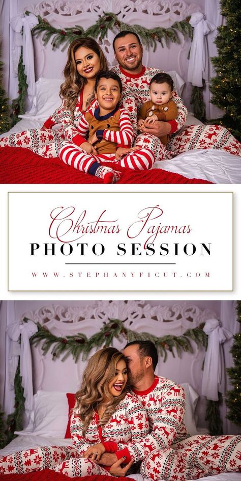 Christmas Pj Family Photos, Pj Christmas Photos Family, Family Pj Christmas Pictures, Christmas Pj Photoshoot Family, Christmas Pajamas Photoshoot, Christmas Pajama Pictures, Pjs Family, Fun Christmas Photos, Christmas Photography Family