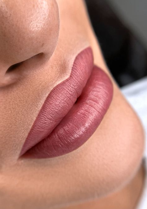 Permanent Lip Color Tattoo, Lip Color Tattoo, Lip Inspiration, Pmu Lips, Cosmetic Nurse, Lips Inspiration, Swipe Right, Hot Lips, Glossy Lips