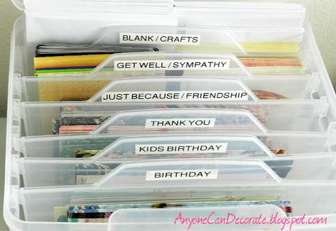 Organized Craft Space, Office Paperwork, Seriously Organized, Letter Storage, Card Organization, Greeting Card Organizer, Old Tool Boxes, Country Office, Craft Space